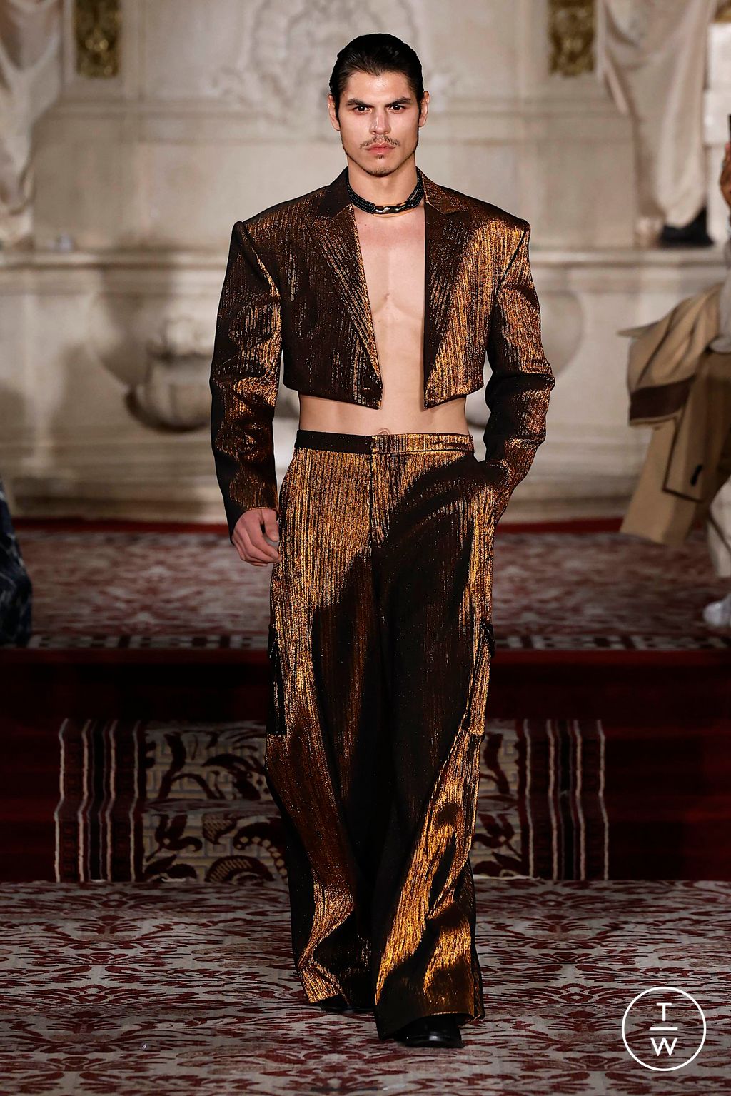 Fashion Week New York Fall/Winter 2024 look 25 from the Christian Siriano collection womenswear
