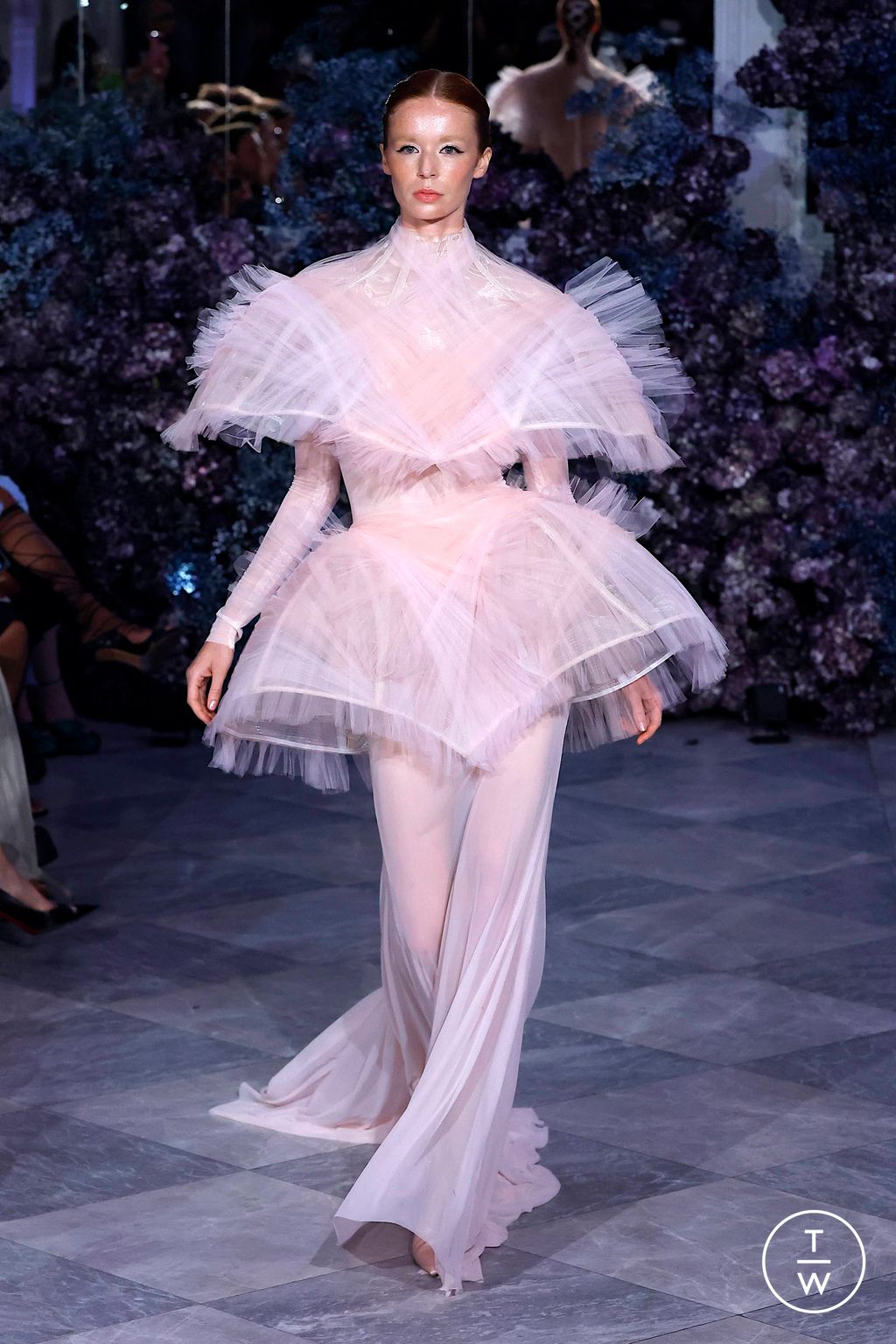 Fashion Week New York Spring/Summer 2024 look 57 from the Christian Siriano collection womenswear