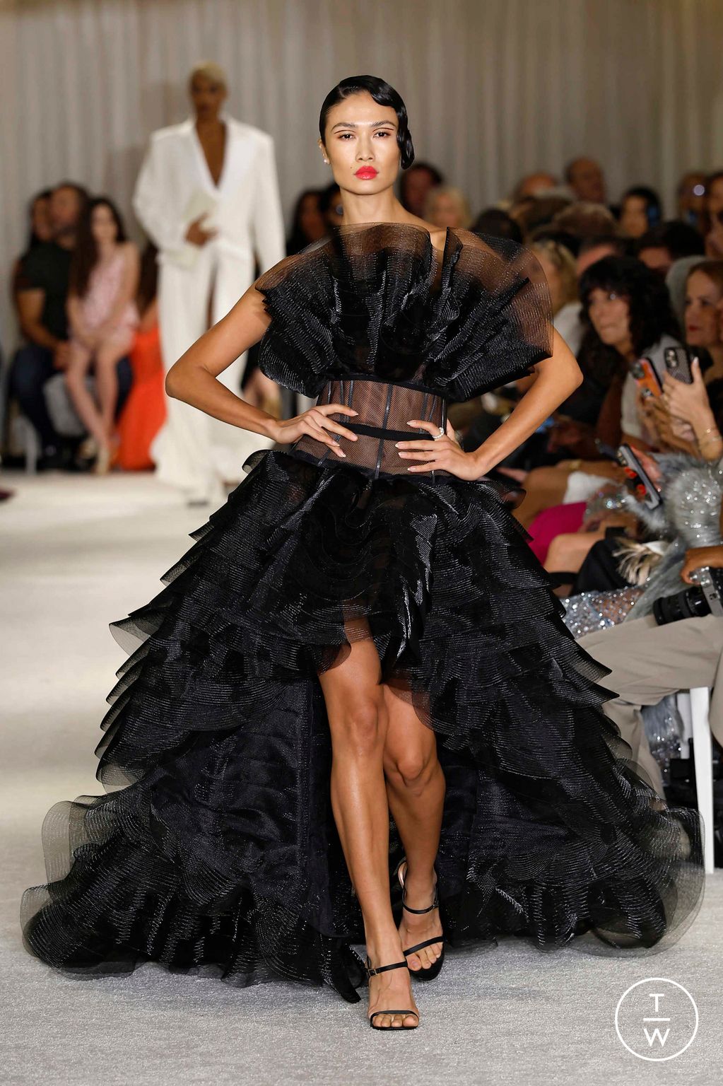 Fashion Week New York Spring/Summer 2026 look 47 from the Christian Siriano collection womenswear
