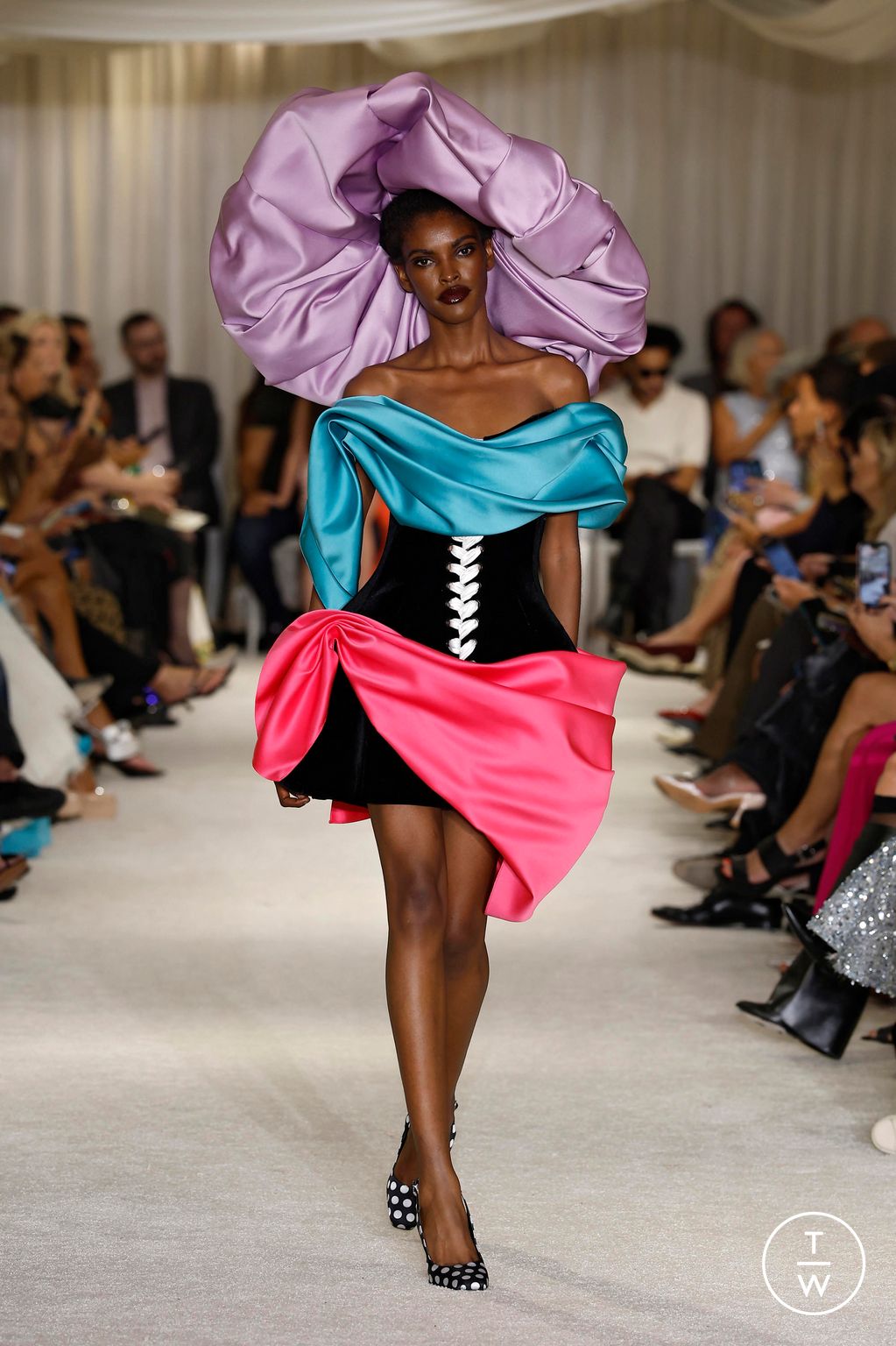 Fashion Week New York Spring/Summer 2026 look 55 from the Christian Siriano collection womenswear