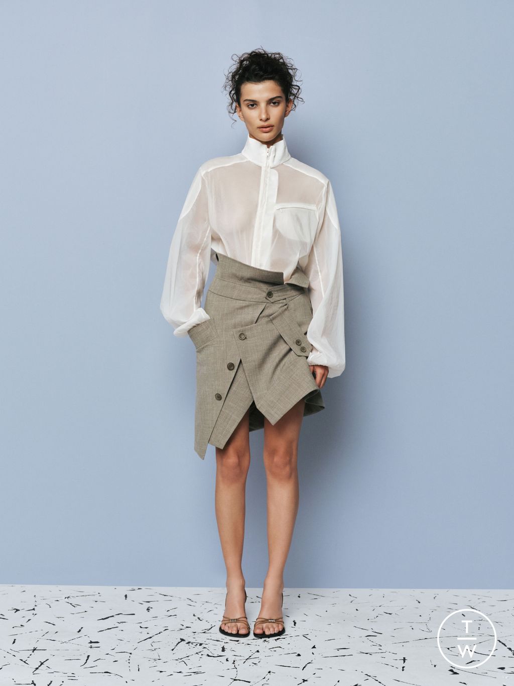 Fashion Week Paris Pre-Fall 2026 look 3 from the Christopher Esber collection womenswear