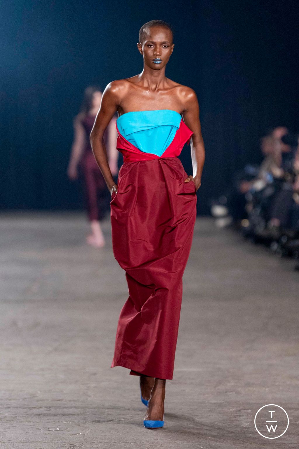 Fashion Week New York Fall/Winter 2025 look 4 from the Christopher John Rogers collection womenswear