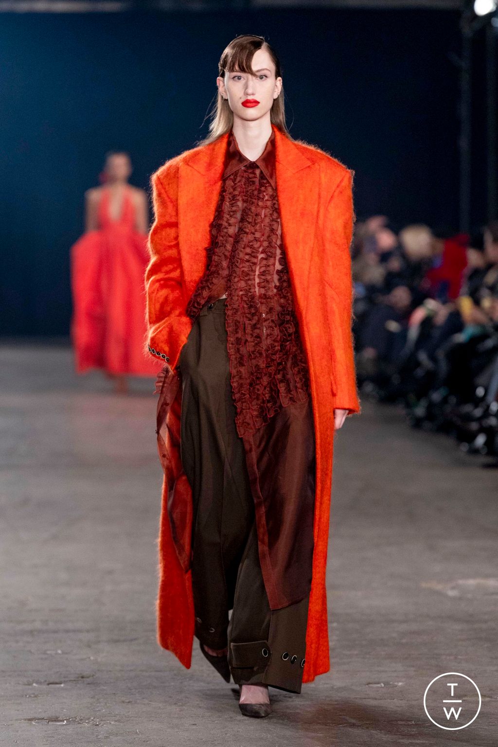 Fashion Week New York Fall/Winter 2025 look 12 from the Christopher John Rogers collection womenswear