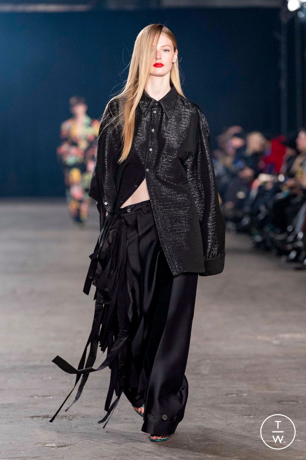 Fashion Week New York Fall/Winter 2025 look 24 from the Christopher John Rogers collection womenswear