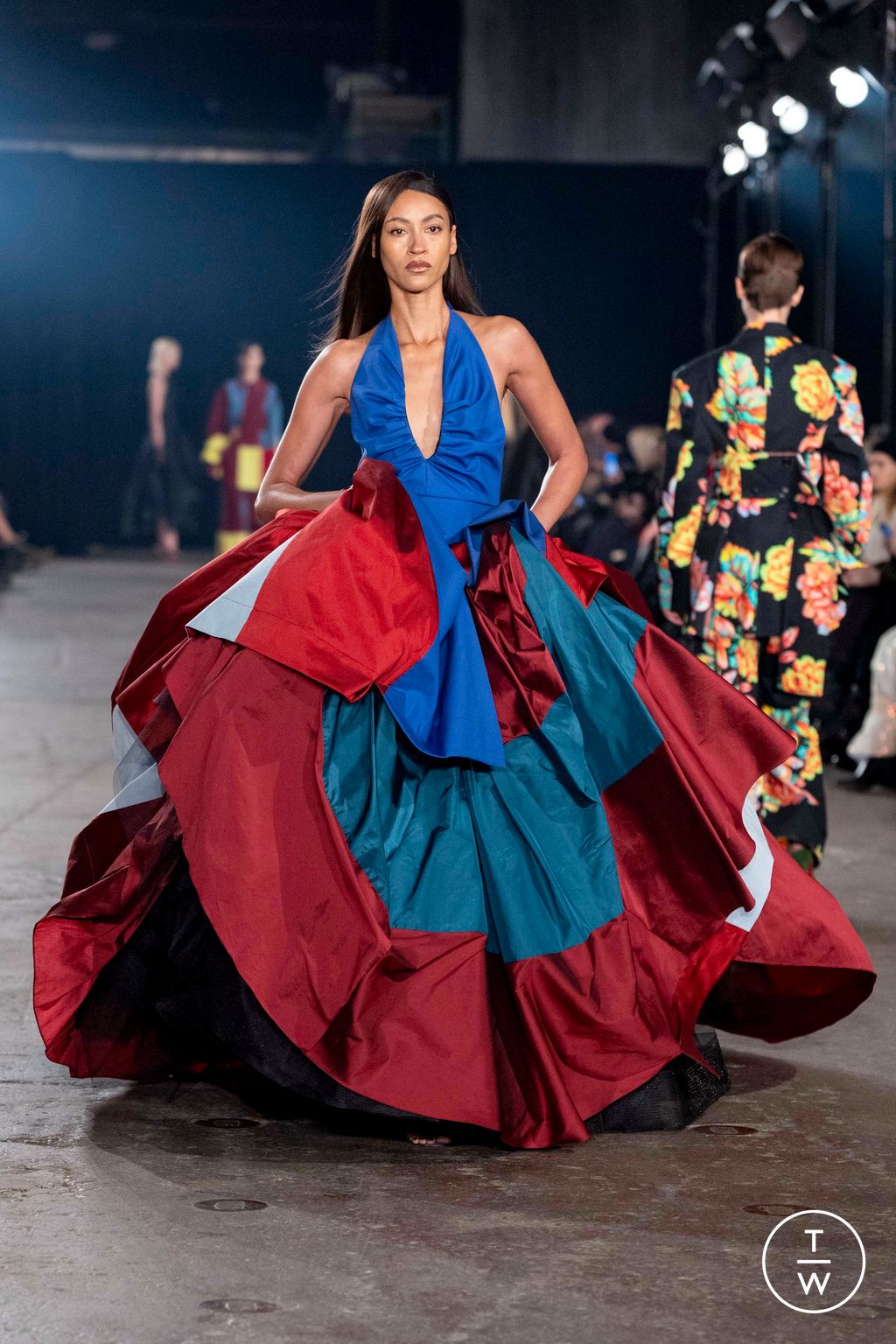 Fashion Week New York Fall/Winter 2025 look 30 from the Christopher John Rogers collection 女装