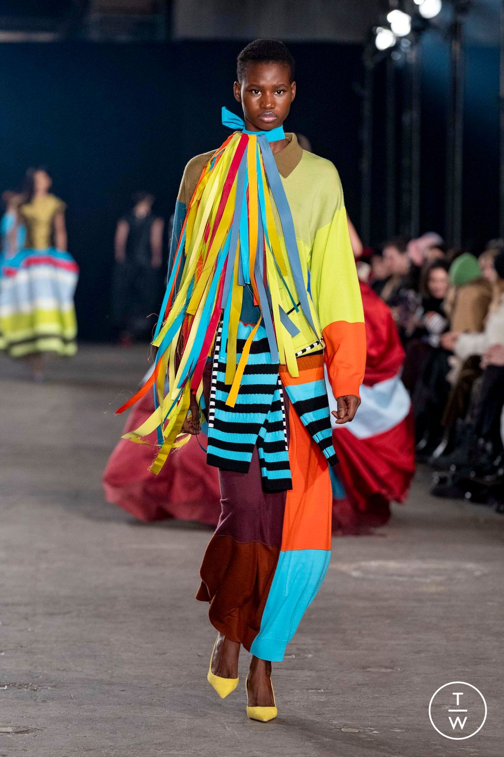 Fashion Week New York Fall/Winter 2025 look 35 from the Christopher John Rogers collection womenswear