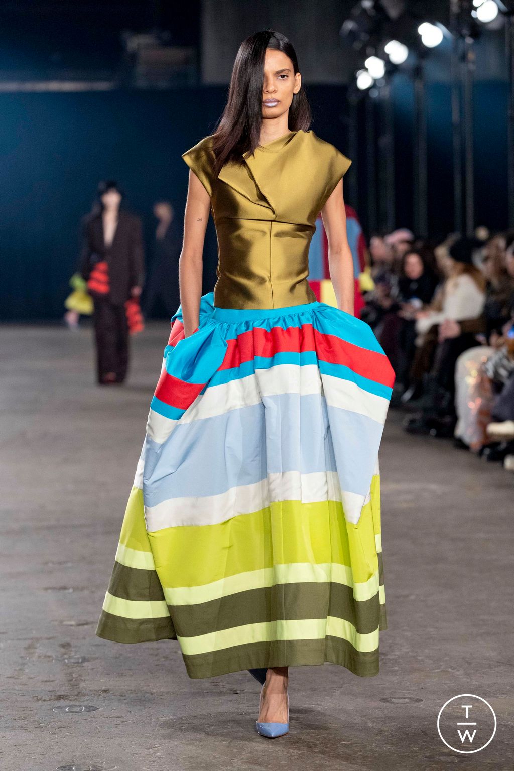 Fashion Week New York Fall/Winter 2025 look 36 from the Christopher John Rogers collection womenswear