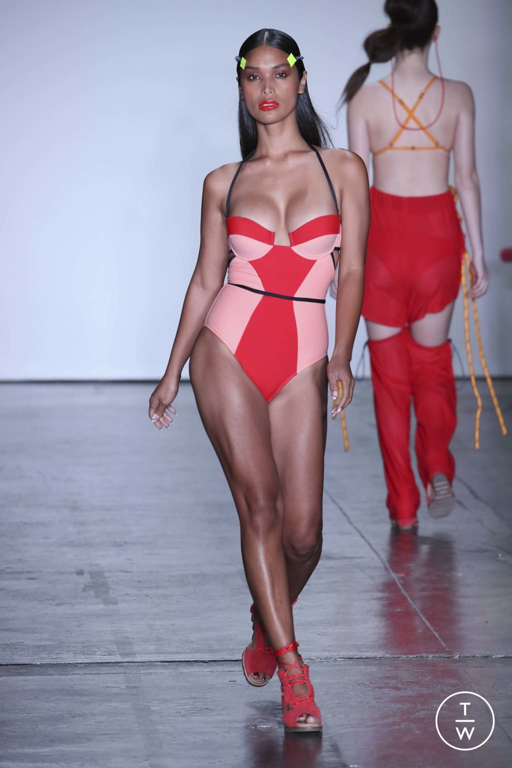 Fashion Week New York Fall/Winter 2018 look 3 from the Chromat collection womenswear