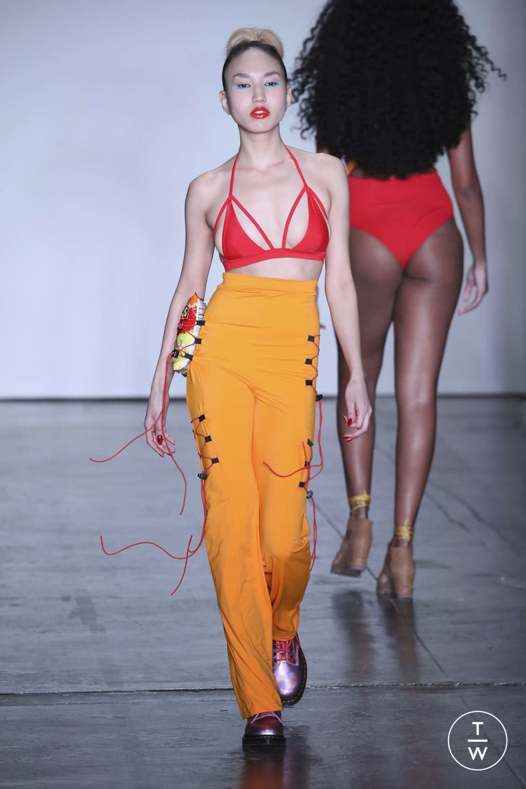 Fashion Week New York Fall/Winter 2018 look 4 from the Chromat collection womenswear