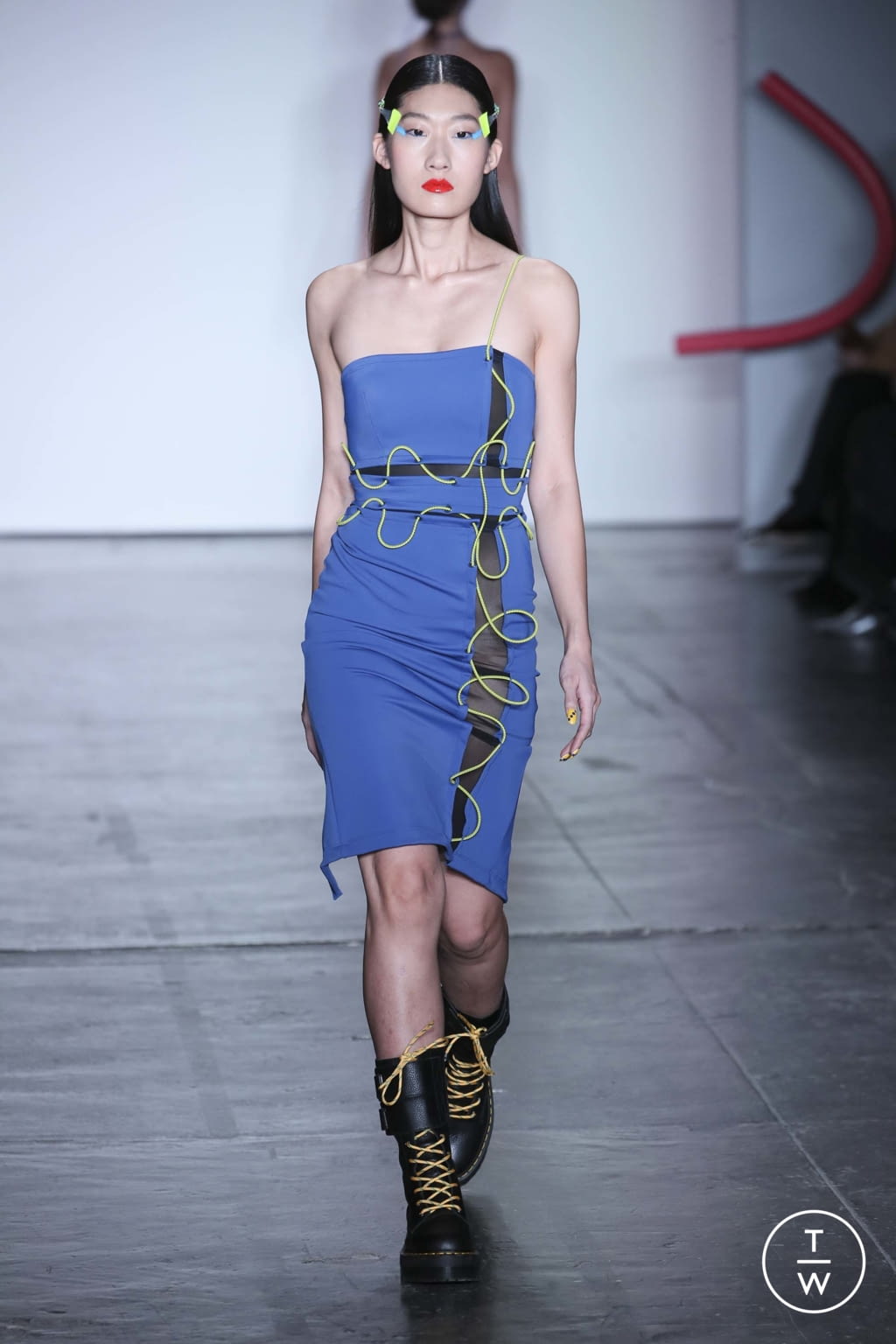 Fashion Week New York Fall/Winter 2018 look 13 from the Chromat collection womenswear