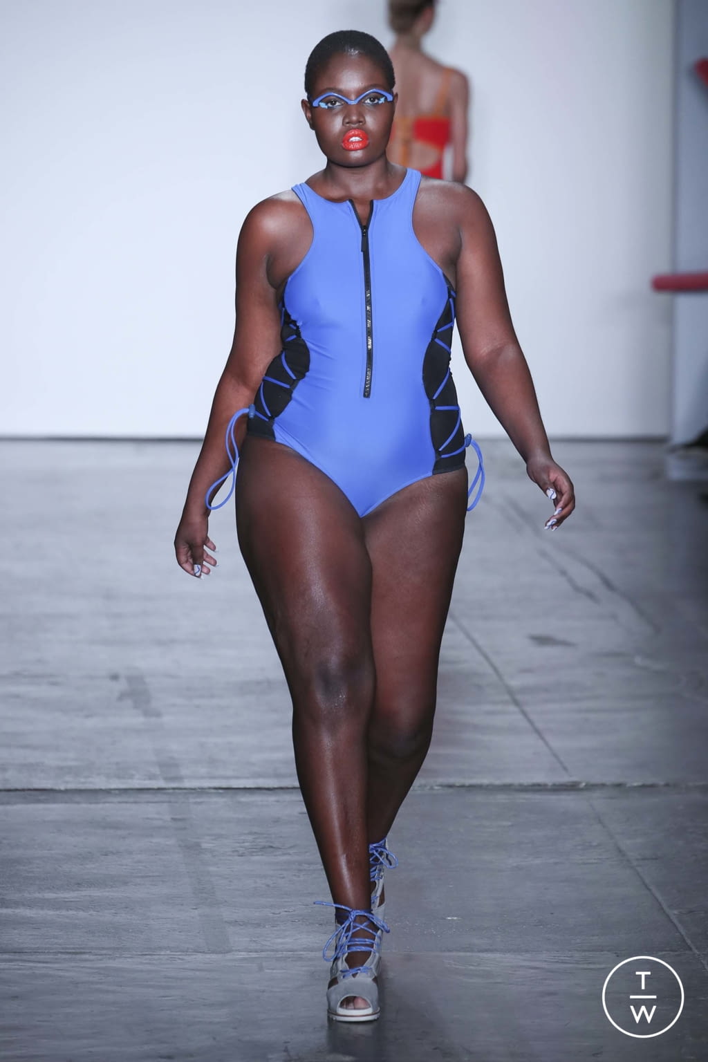 Fashion Week New York Fall/Winter 2018 look 20 from the Chromat collection womenswear