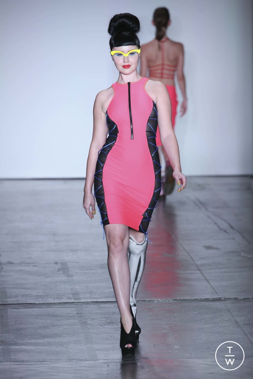 Fashion Week New York Fall/Winter 2018 look 28 from the Chromat collection womenswear