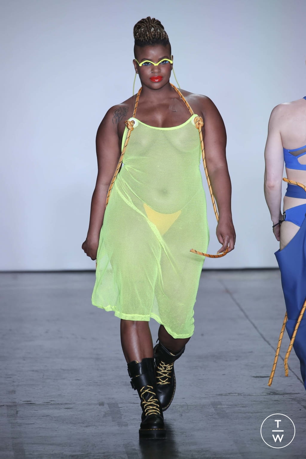 Fashion Week New York Fall/Winter 2018 look 30 from the Chromat collection womenswear