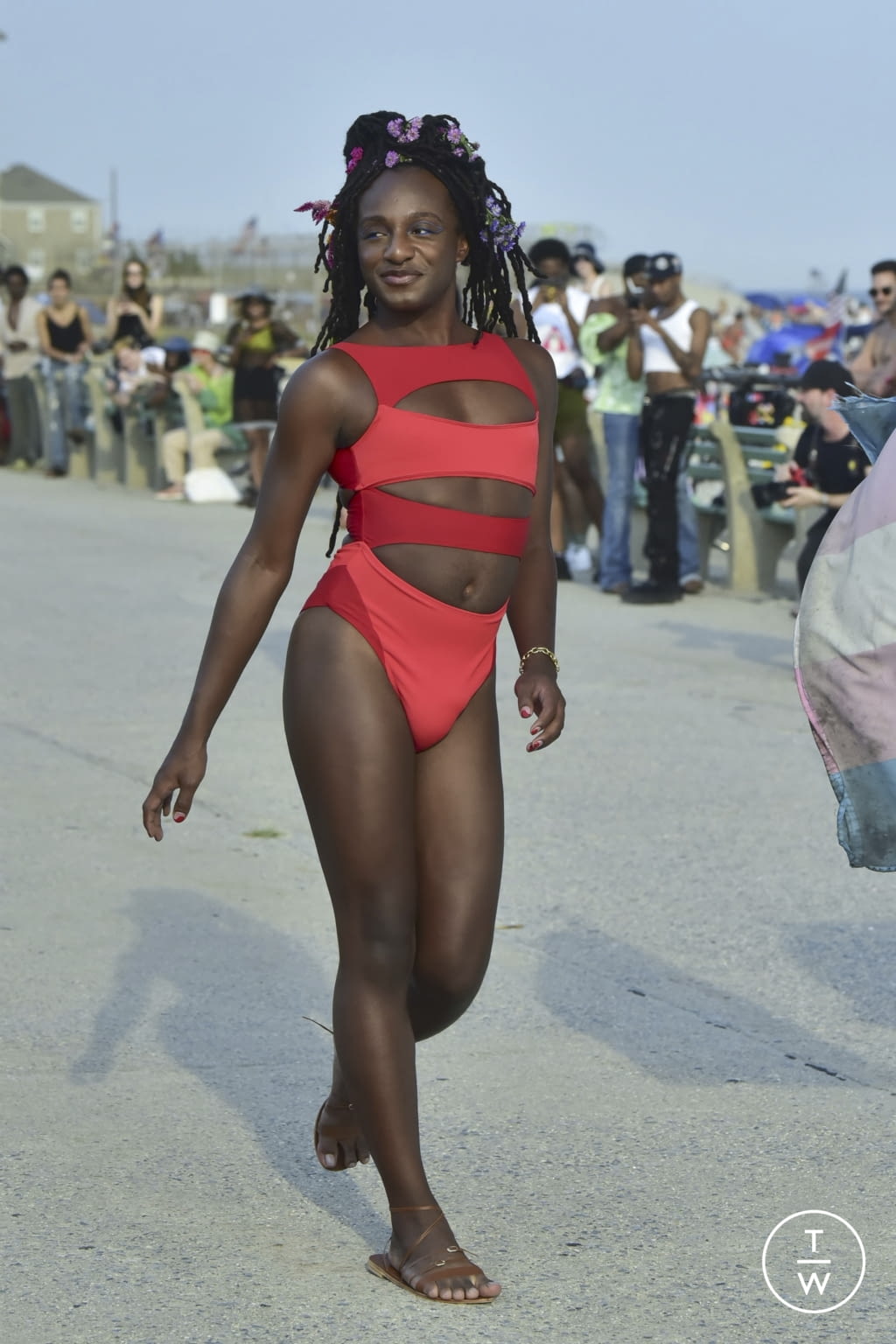 Fashion Week New York Spring/Summer 2022 look 1 de la collection Chromat womenswear