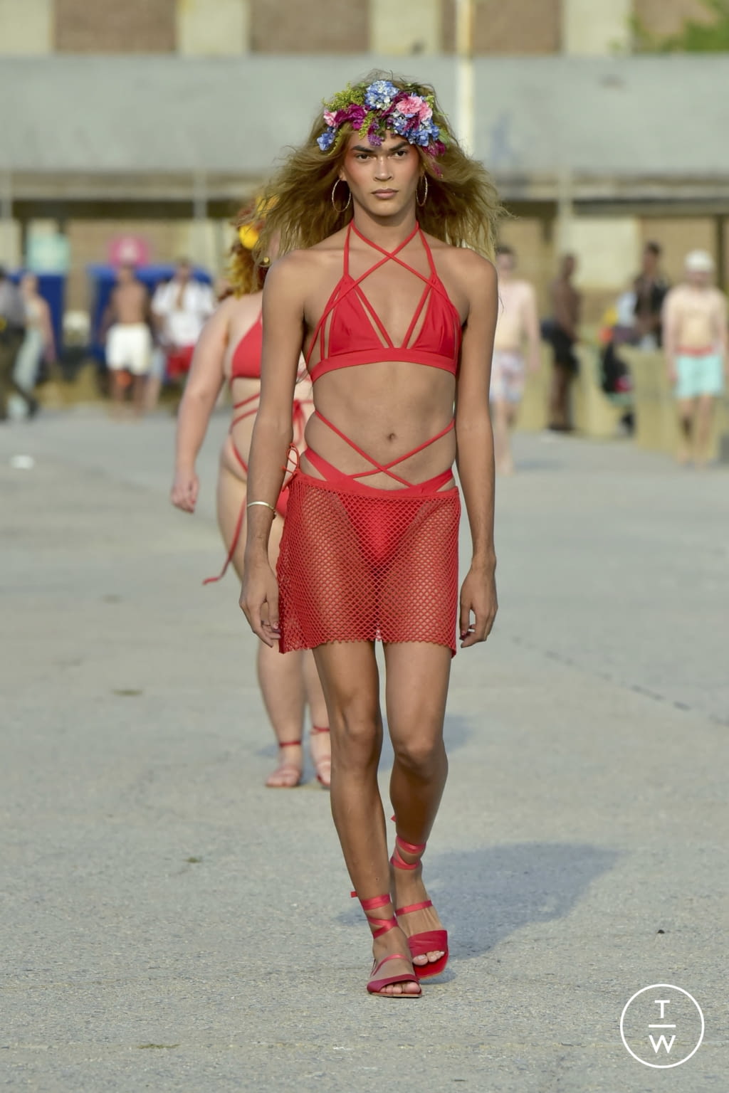 Fashion Week New York Spring/Summer 2022 look 8 from the Chromat collection 女装