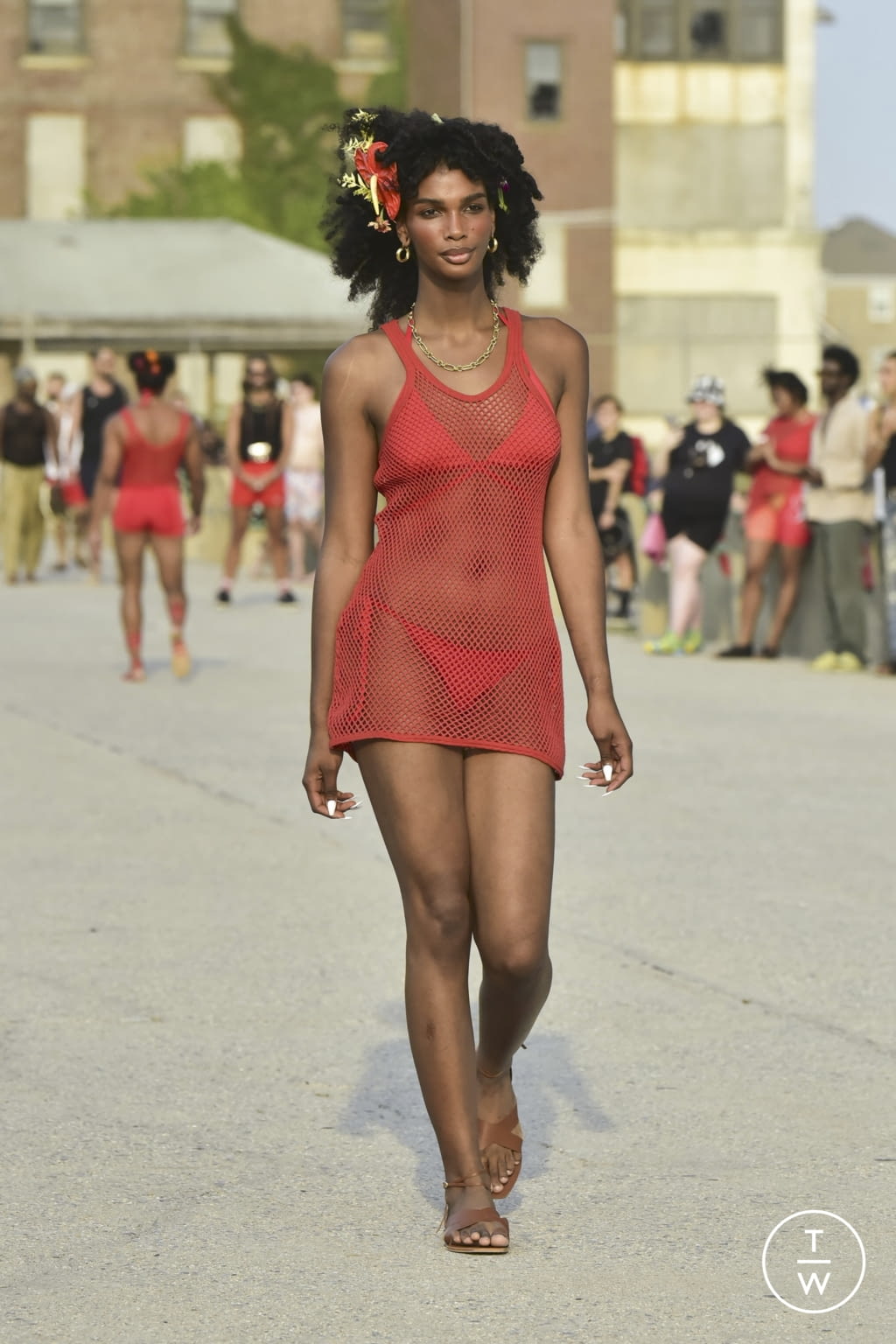 Fashion Week New York Spring/Summer 2022 look 11 from the Chromat collection womenswear
