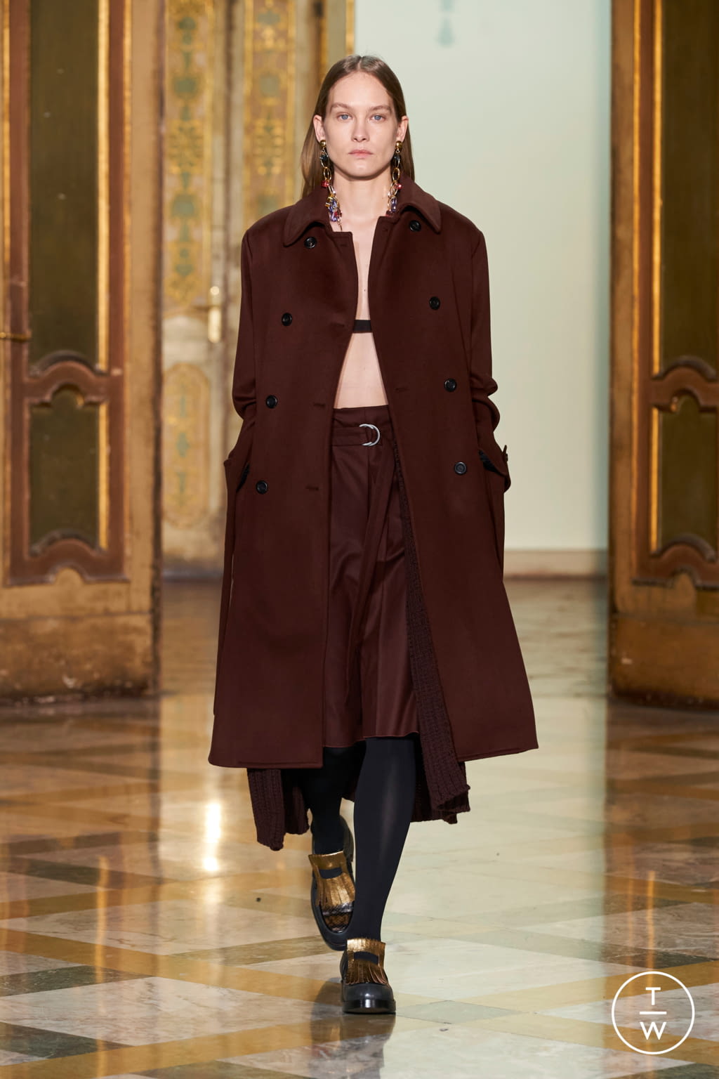 Fashion Week Milan Fall/Winter 2021 look 13 de la collection Cividini womenswear