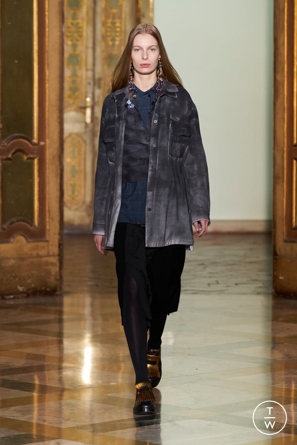 Fashion Week Milan Fall/Winter 2021 look 15 de la collection Cividini womenswear