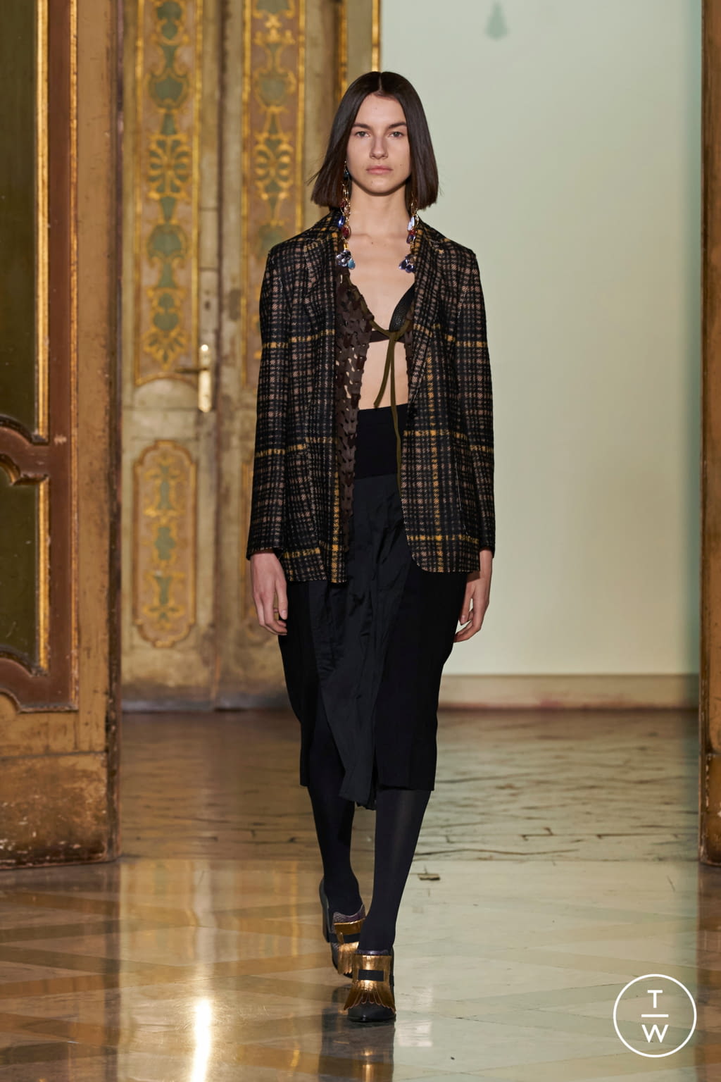 Fashion Week Milan Fall/Winter 2021 look 20 from the Cividini collection womenswear