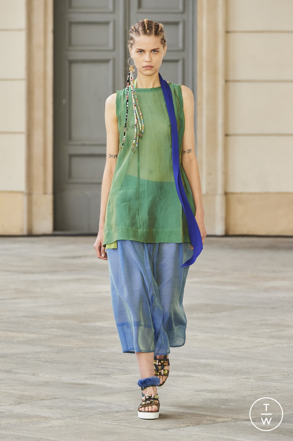 Fashion Week Milan Spring/Summer 2022 look 3 de la collection Cividini womenswear