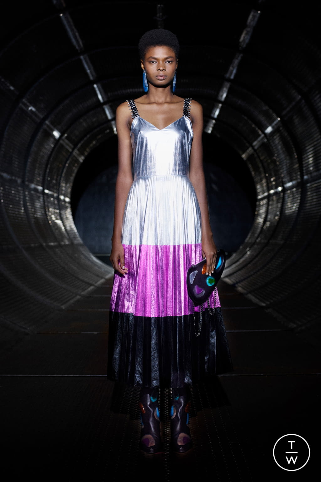 Fashion Week London Resort 2020 look 7 from the Christopher Kane collection womenswear