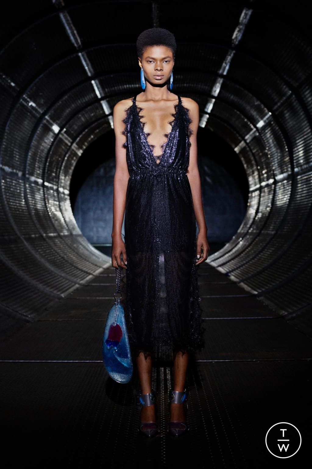 Fashion Week London Resort 2020 look 14 from the Christopher Kane collection womenswear