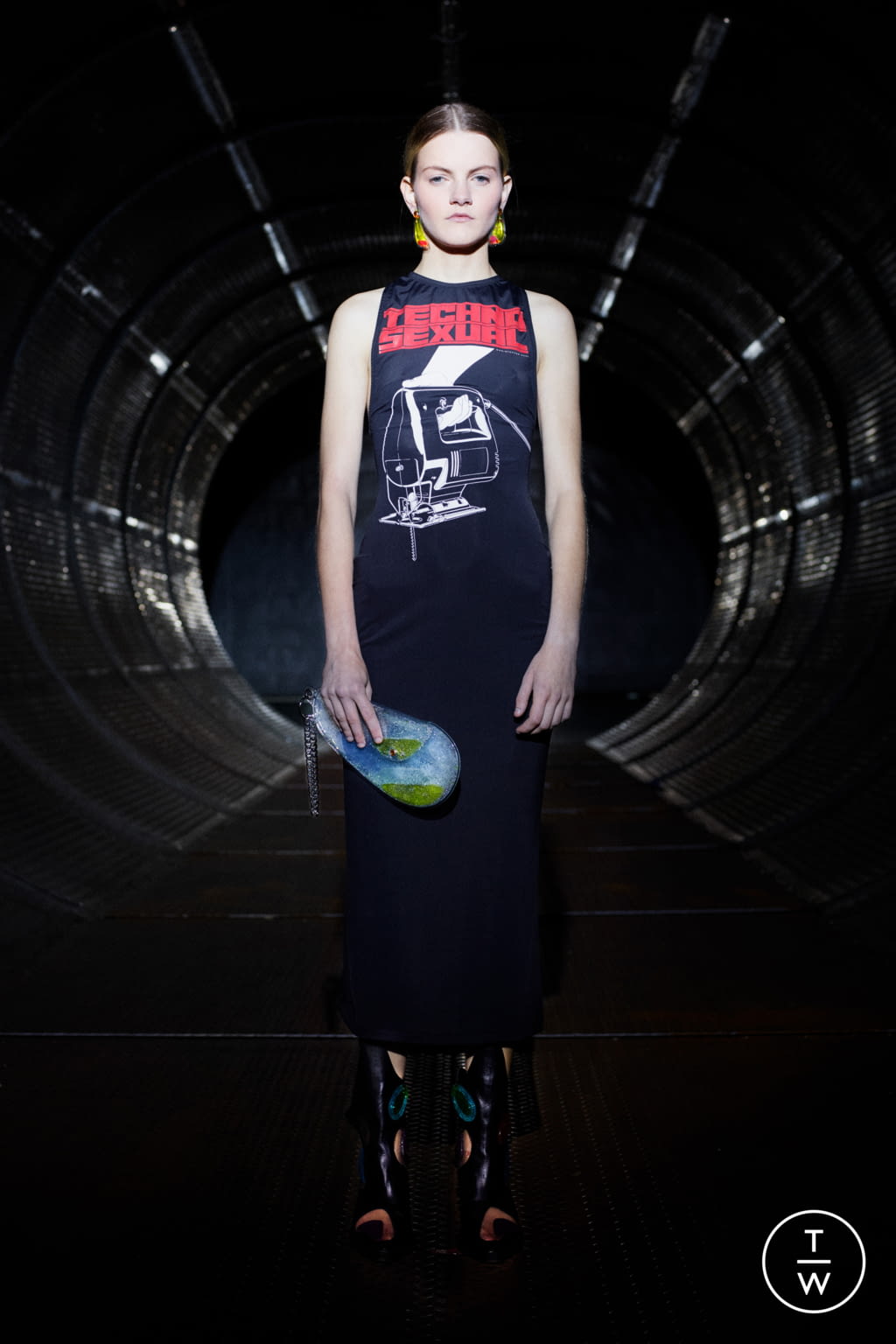 Fashion Week London Resort 2020 look 26 from the Christopher Kane collection womenswear