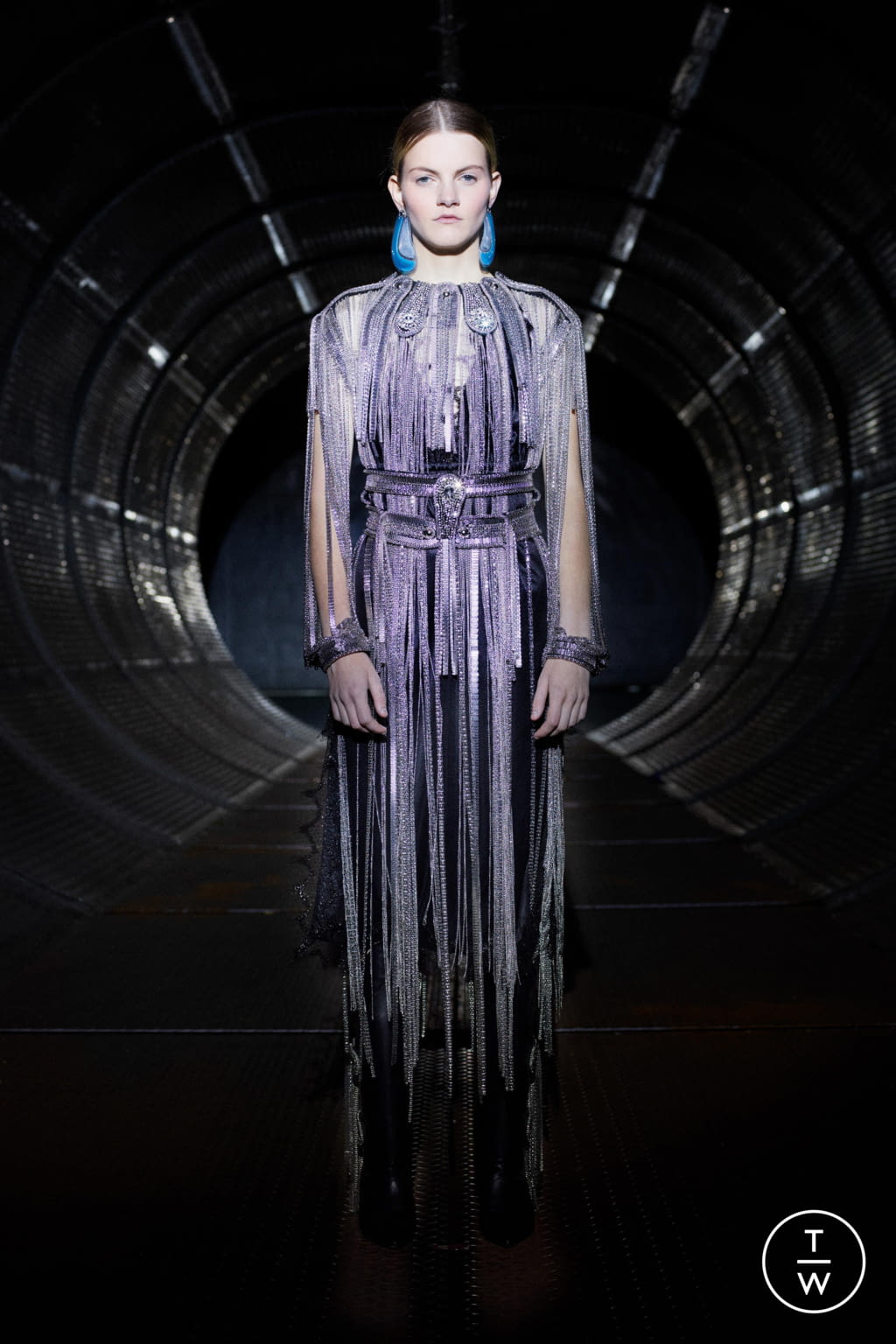 Fashion Week London Resort 2020 look 25 from the Christopher Kane collection womenswear