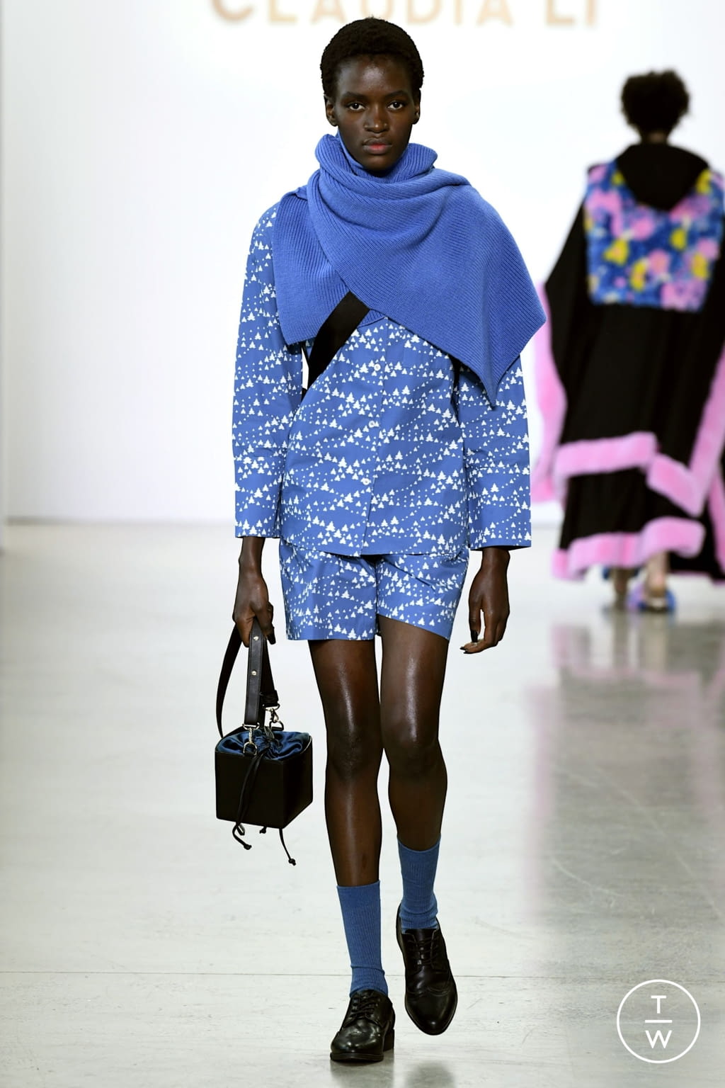 Fashion Week New York Fall/Winter 2022 look 10 from the Claudia Li collection 女装