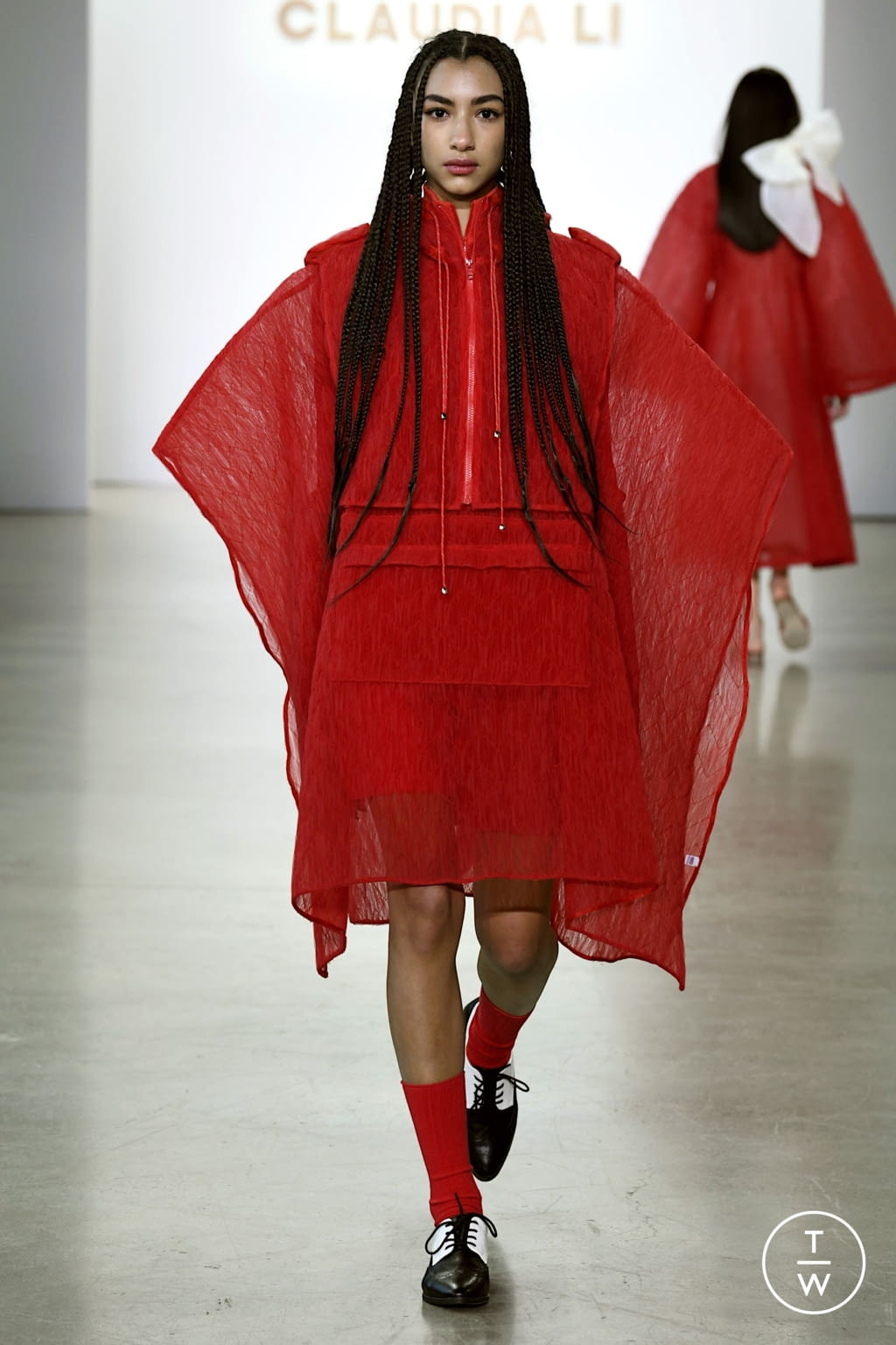 Fashion Week New York Fall/Winter 2022 look 21 from the Claudia Li collection womenswear