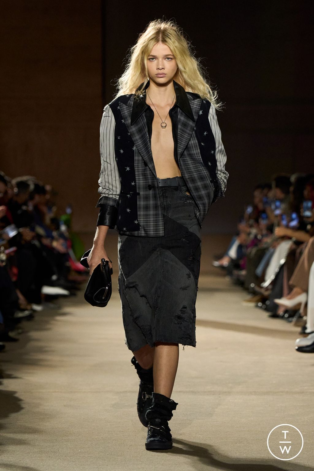 Fashion Week New York Fall/Winter 2026 look 1 from the Coach collection womenswear