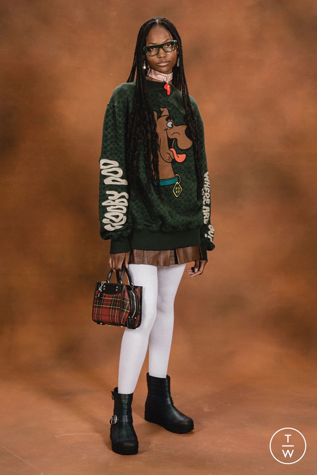 Fashion Week New York Resort 2023 look 17 from the Coach collection womenswear