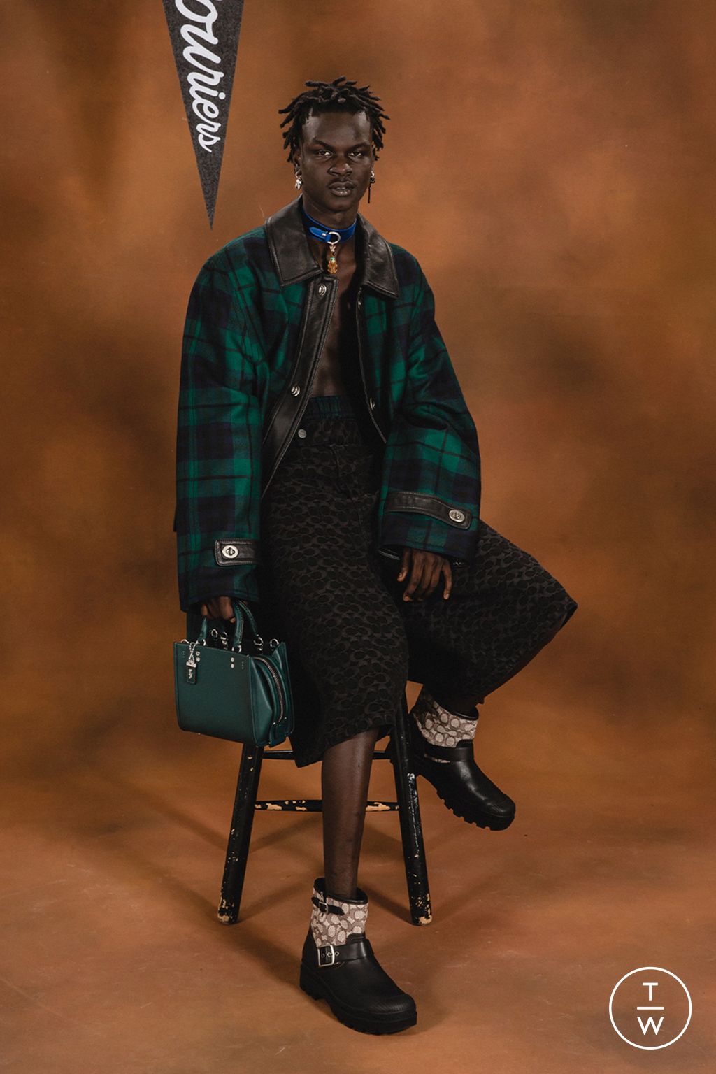 Fashion Week New York Resort 2023 look 32 from the Coach collection womenswear