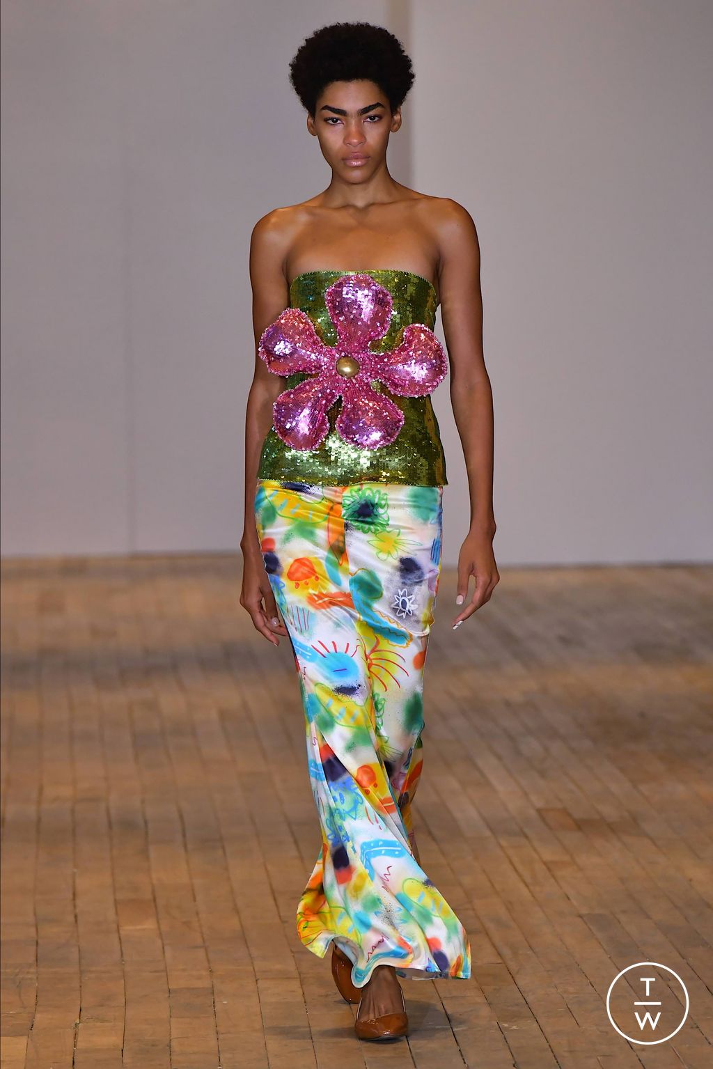 Fashion Week New York Spring/Summer 2024 look 1 de la collection Colin Locascio womenswear