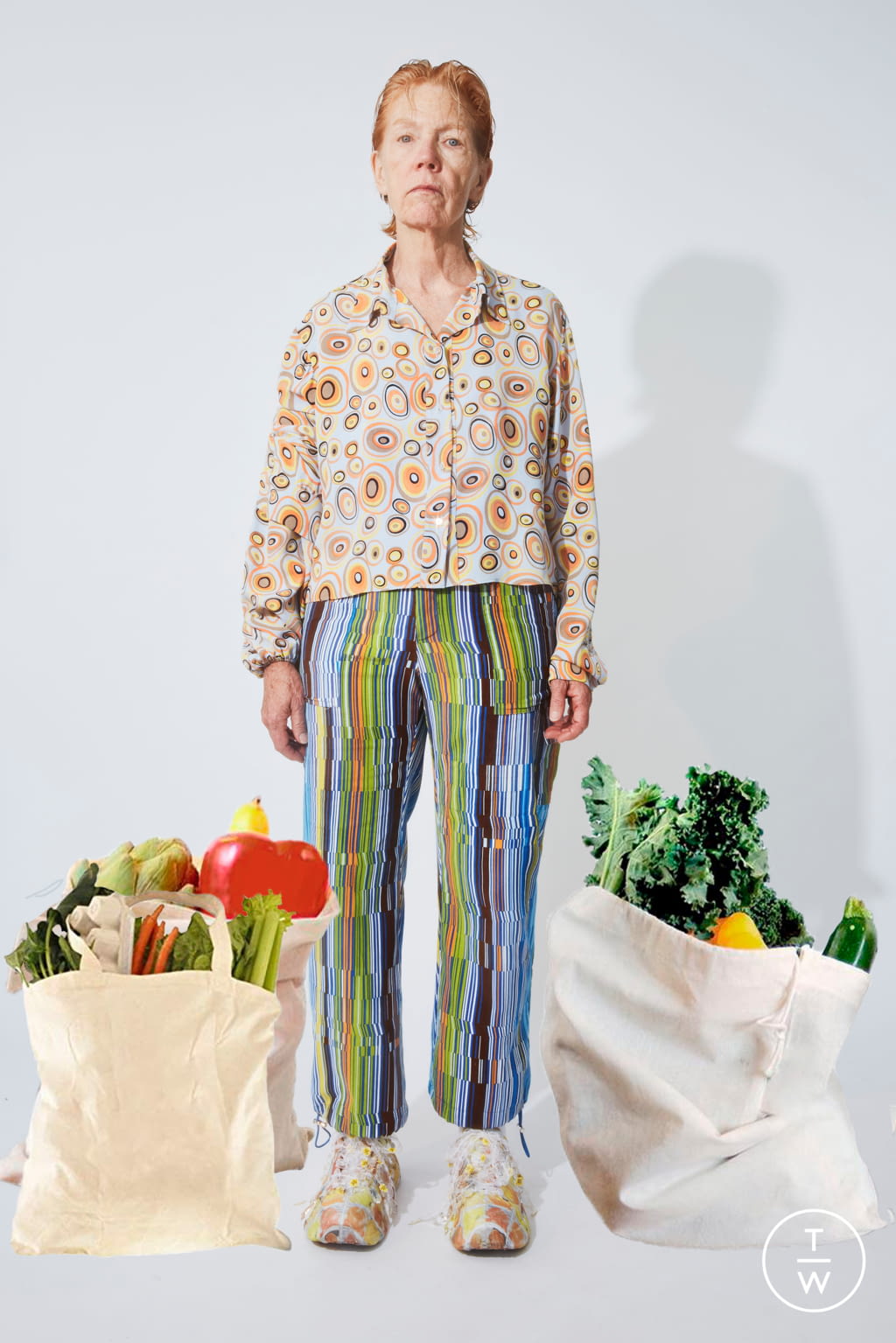 Fashion Week New York Resort 2020 look 20 de la collection Collina Strada womenswear
