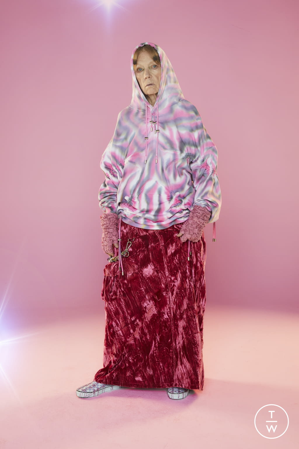 Fashion Week New York Fall/Winter 2022 look 13 de la collection Collina Strada womenswear