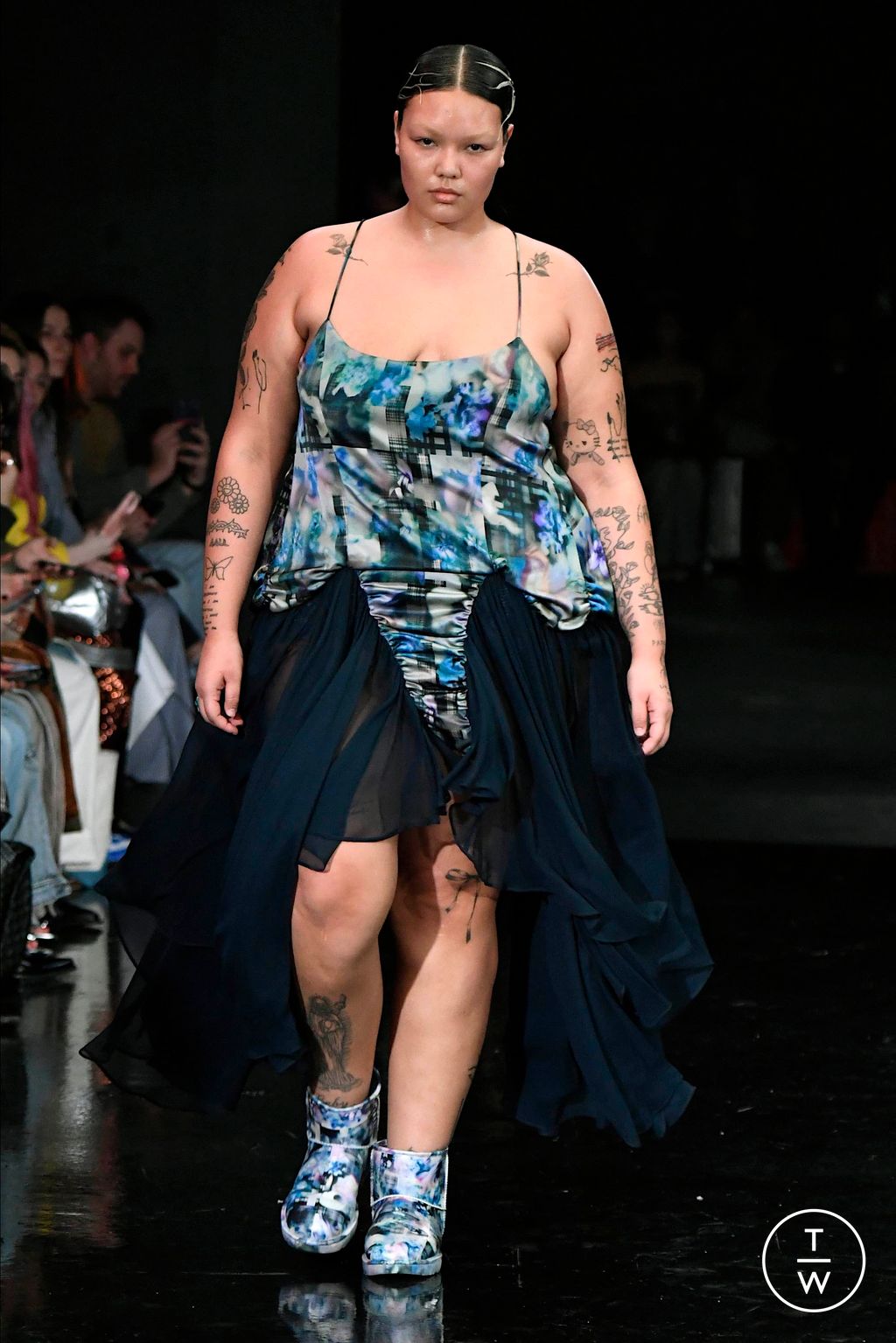 Fashion Week New York Fall/Winter 2024 look 12 de la collection Collina Strada womenswear