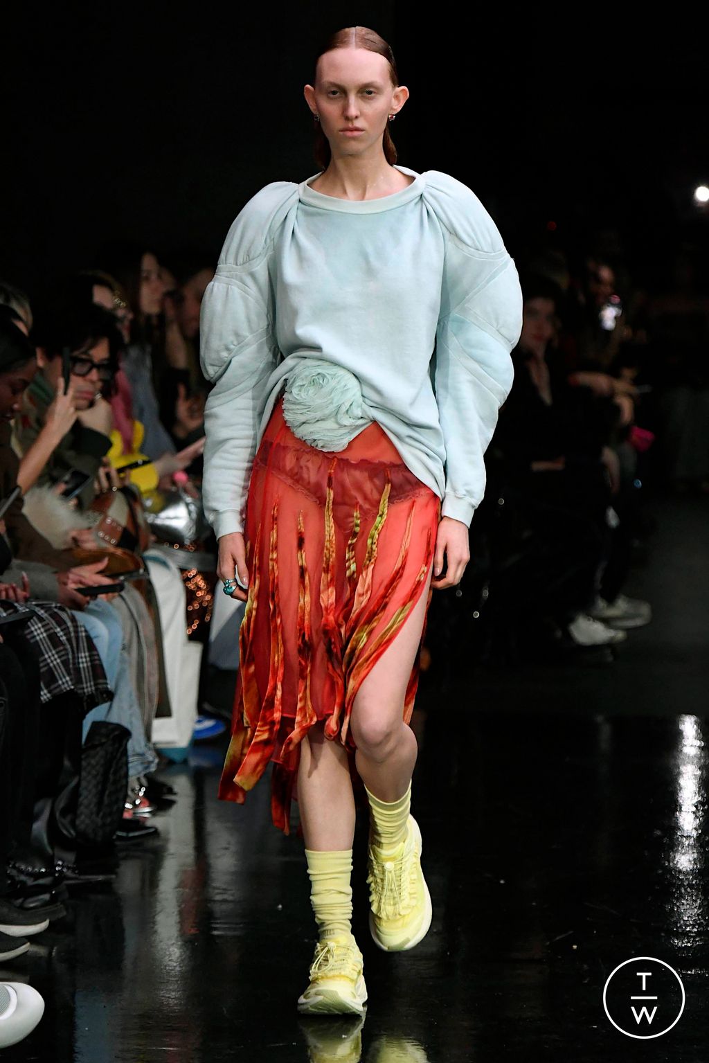 Fashion Week New York Fall/Winter 2024 look 24 de la collection Collina Strada womenswear