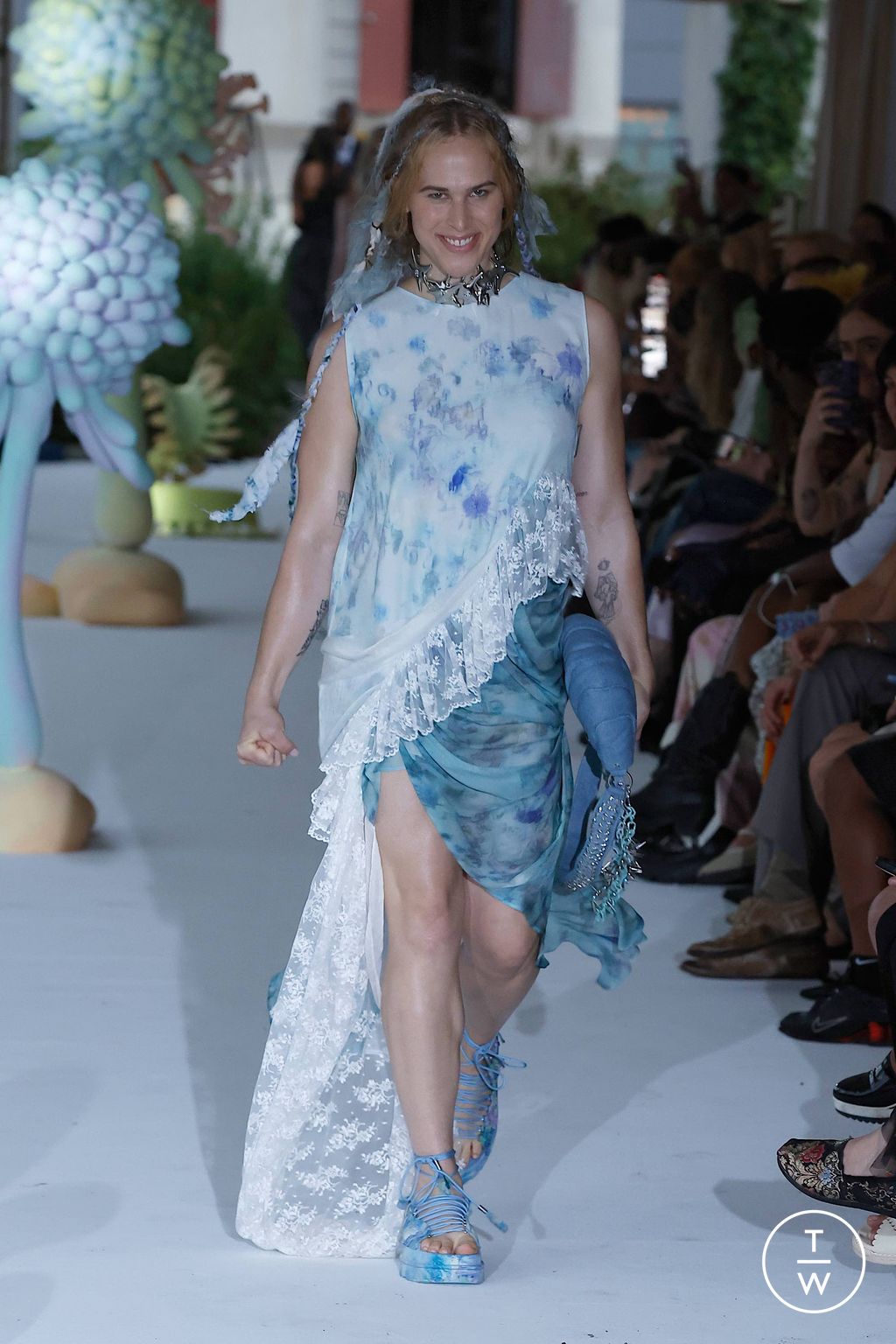 Fashion Week New York Spring/Summer 2024 look 40 from the Collina Strada collection womenswear