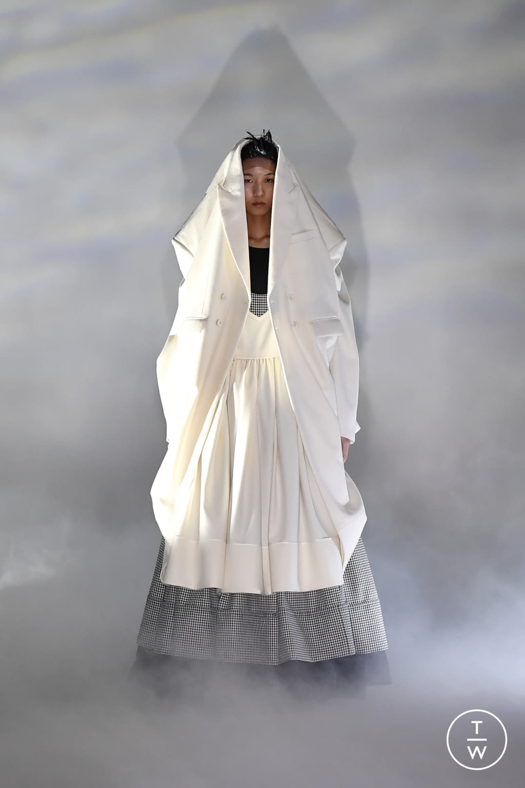 Fashion Week Paris Fall/Winter 2021 look 5 de la collection Comme des Garçons womenswear