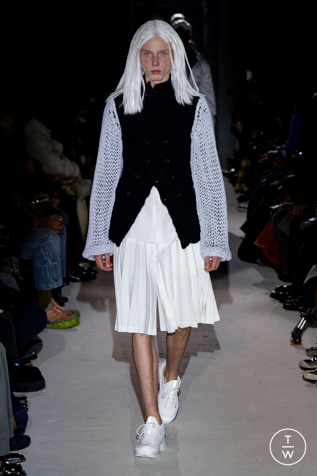 Fashion Week Paris Fall/Winter 2024 look 38 from the Comme des Garçons Homme Plus collection menswear