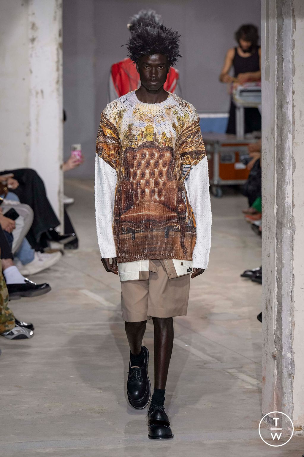 Fashion Week Paris Spring/Summer 2024 look 30 from the Comme des Garçons Homme Plus collection menswear
