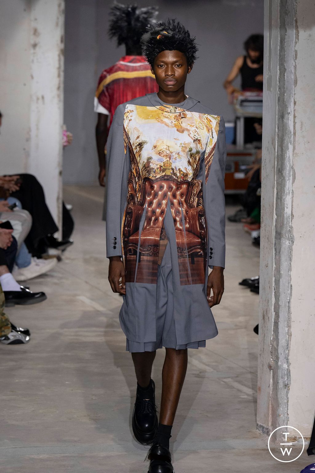 Fashion Week Paris Spring/Summer 2024 look 35 from the Comme des Garçons Homme Plus collection menswear