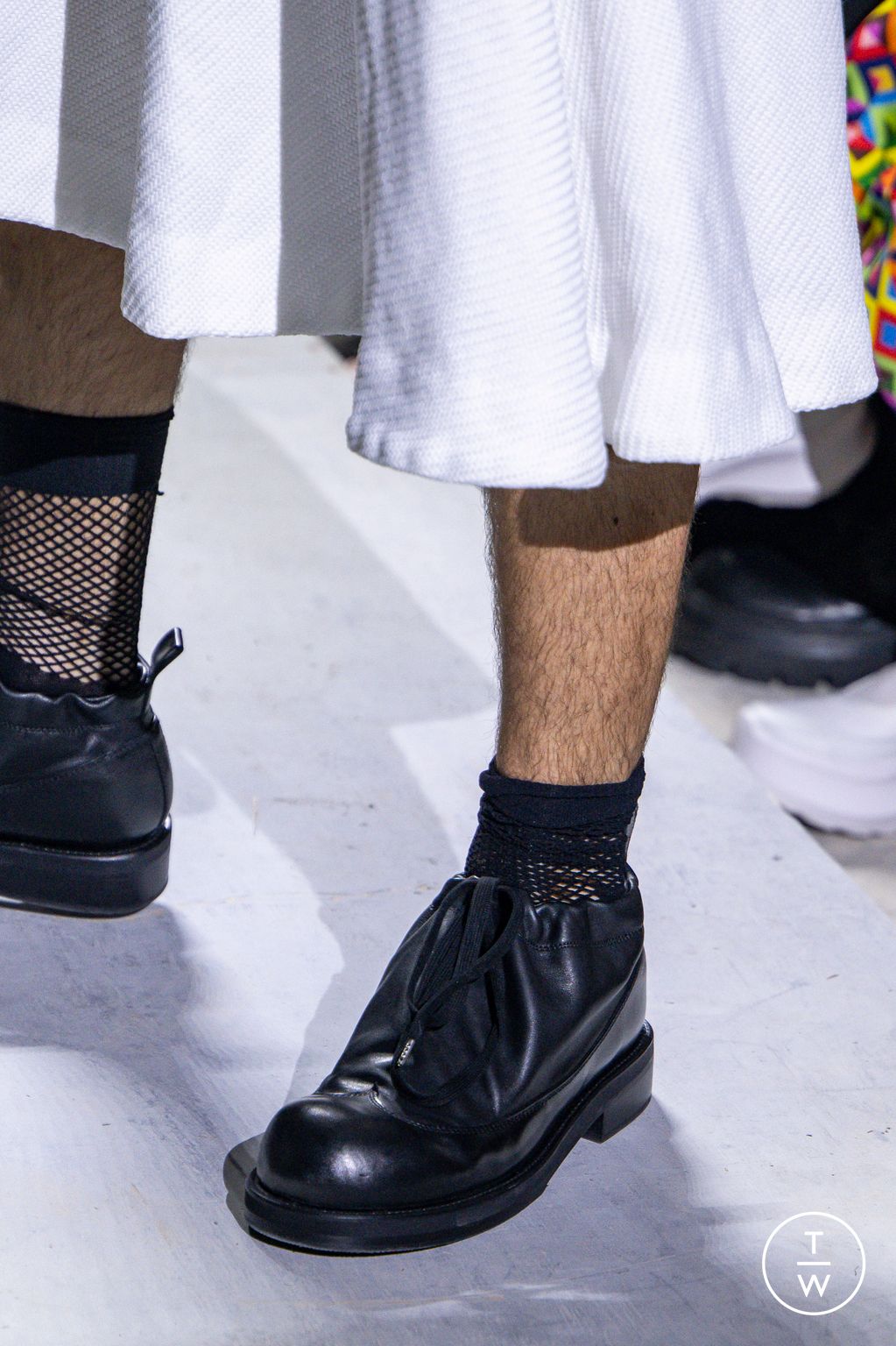 Fashion Week Paris Spring/Summer 2026 look 3 from the Comme des Garçons Homme Plus collection menswear accessories