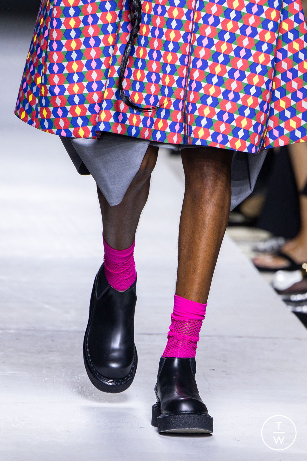 Fashion Week Paris Spring/Summer 2026 look 5 from the Comme des Garçons Homme Plus collection menswear accessories