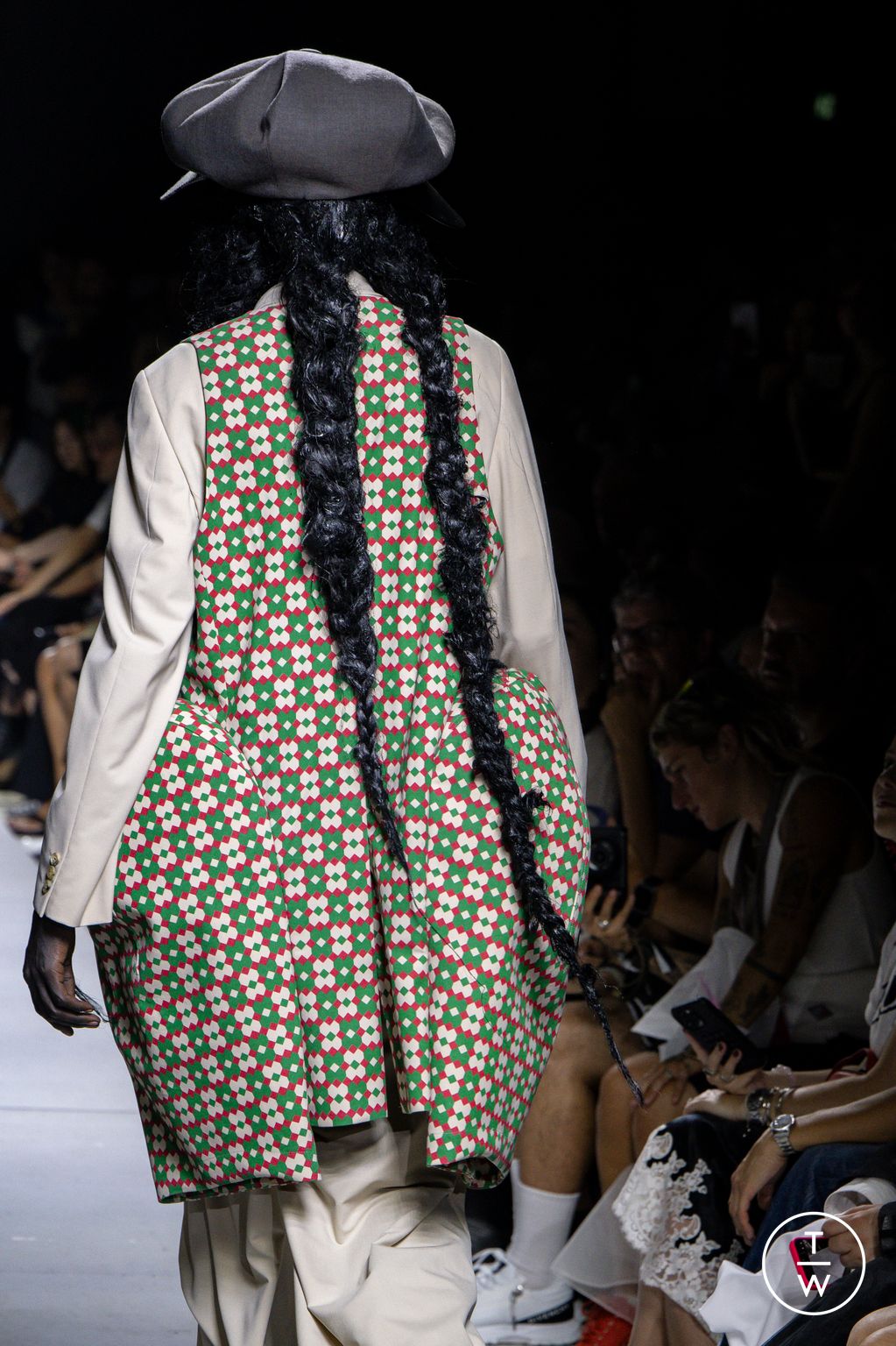 Fashion Week Paris Spring/Summer 2026 look 10 from the Comme des Garçons Homme Plus collection menswear accessories