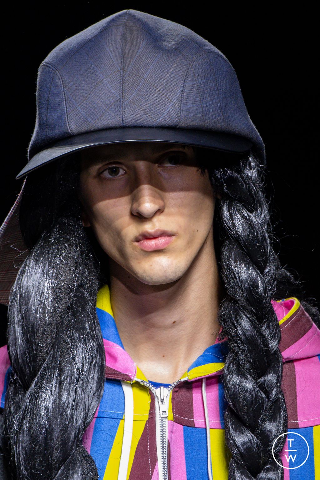 Fashion Week Paris Spring/Summer 2026 look 12 from the Comme des Garçons Homme Plus collection menswear accessories