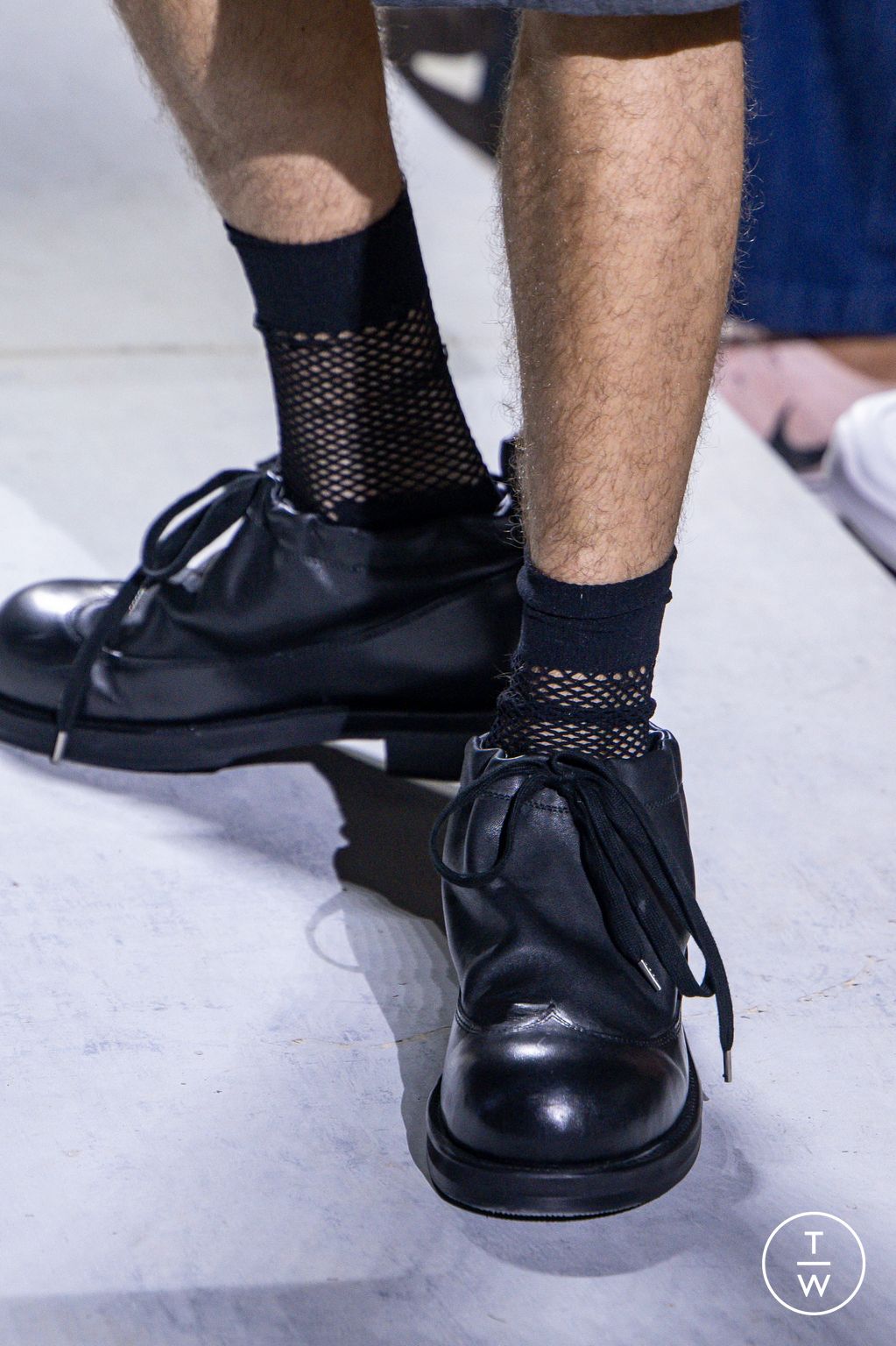 Fashion Week Paris Spring/Summer 2026 look 13 from the Comme des Garçons Homme Plus collection menswear accessories