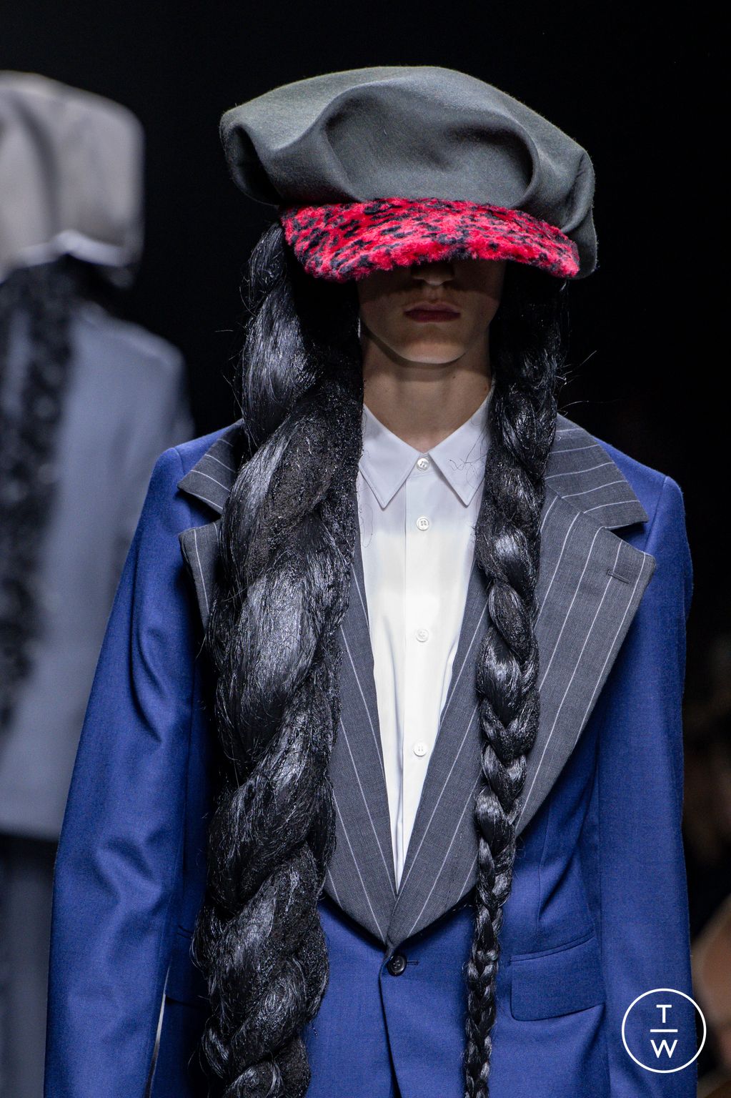 Fashion Week Paris Spring/Summer 2026 look 27 from the Comme des Garçons Homme Plus collection menswear accessories