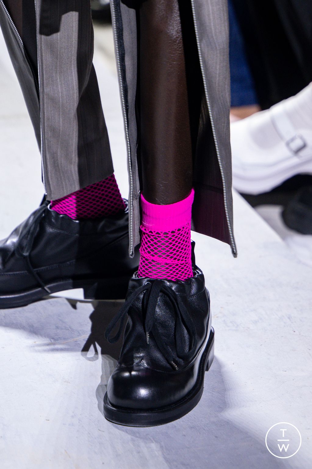 Fashion Week Paris Spring/Summer 2026 look 30 from the Comme des Garçons Homme Plus collection menswear accessories